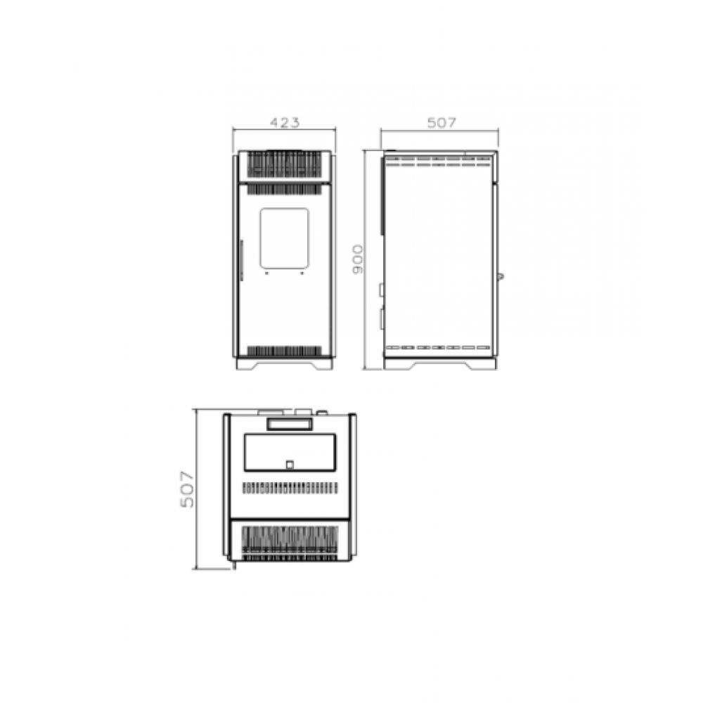 Peć na pelete Balkan Energy P10 Beige, 10 kW | Zračne Peći na pelete | Peći na pelete |
