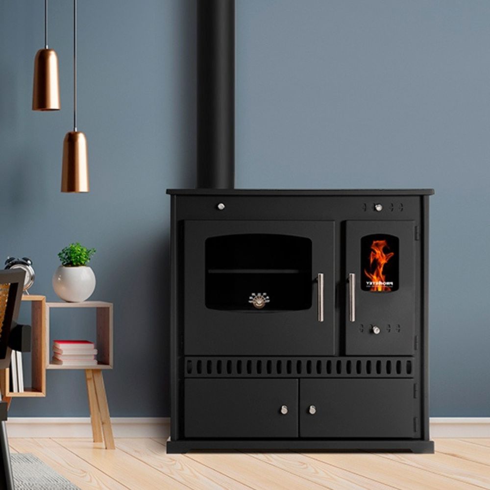 Štednjak na drva Prometey Perfect Eco s lijevim dimovodnim kanalom, 7kW | Peći na drva za kuhanje i grijanje | Peći na drva |