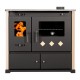Štednjak na drva Prometey Perfect Practik Lux, slonova kost, desni dimnjak, 9.5kW |  |  |
