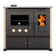 Štednjak na drva Prometey Perfect Practik Lux, slonova kost, lijevi dimnjak, 9.5kW |  |  |