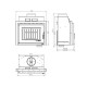 Ugradbeni kamin UNIFLAM 600 DURO S s dovodom zraka, 10 kW | Ugradbeni kamini | Kamini |