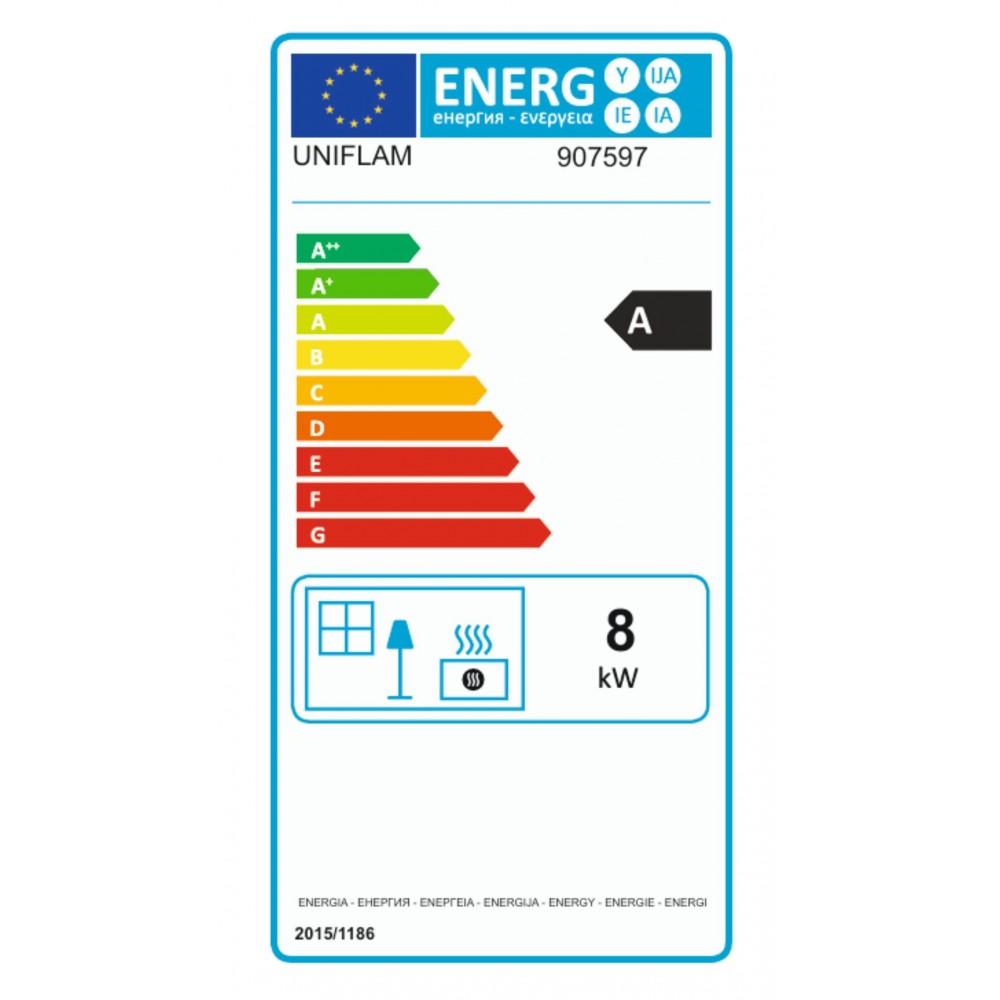 Ugradbeni kamin UNIFLAM 600 PLUS ECO s regulatorom i dovodom zraka, 8 kW | Moderni kamini | Kamini |