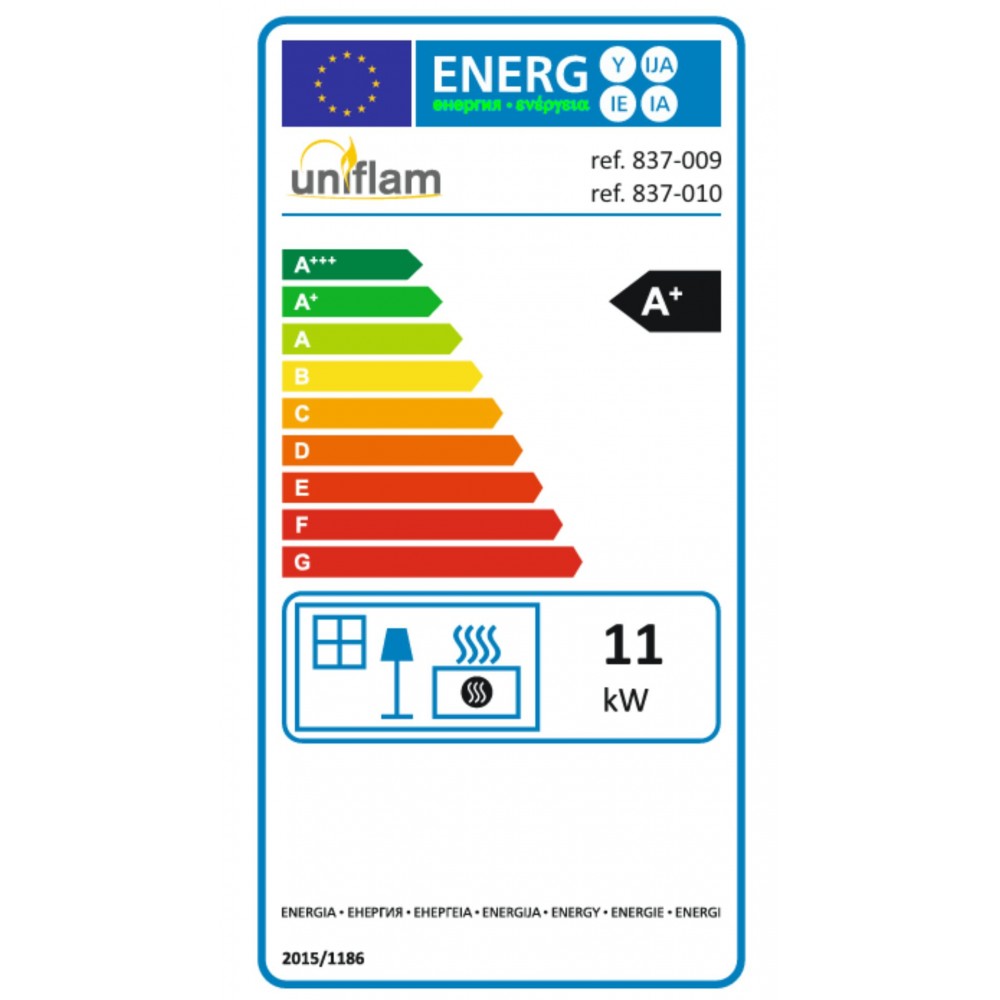 Ugradbeni kamin UNIFLAM 760 DURO s zračnim kanalima i dovodom zraka, 11 kW | Moderni kamini | Kamini |