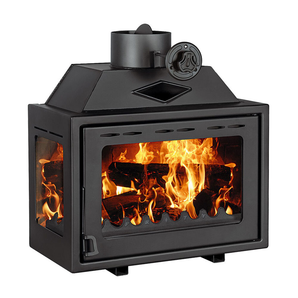 Ugradbeni kamin Prity O, Lijevo,10kw | Zračne kamini na drva | Kamini na drva |