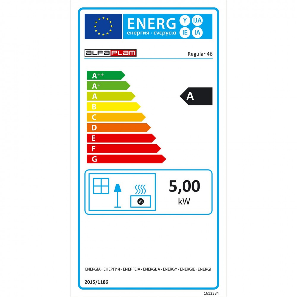 Štednjak na drva Alfa Plam Regular 46 Lijevo bijela, 5kW | Štednjaci na drva | Drvo |