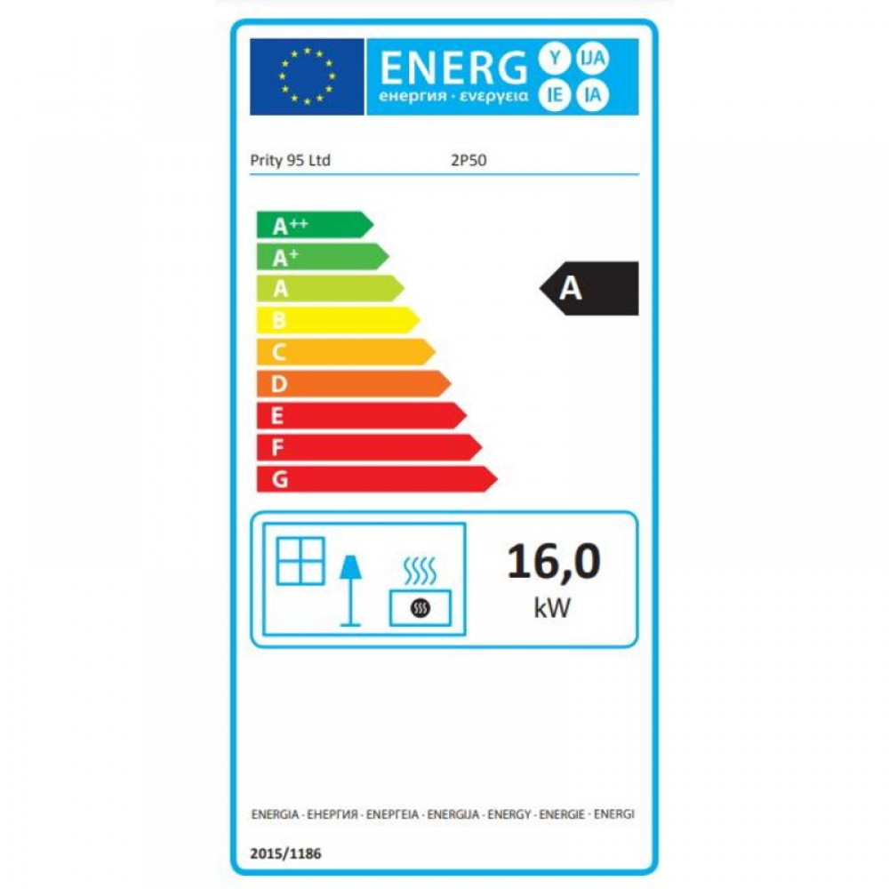 Štednjak na drva Prity 2P50, 16kW | štednjaci na drva | Drvo |