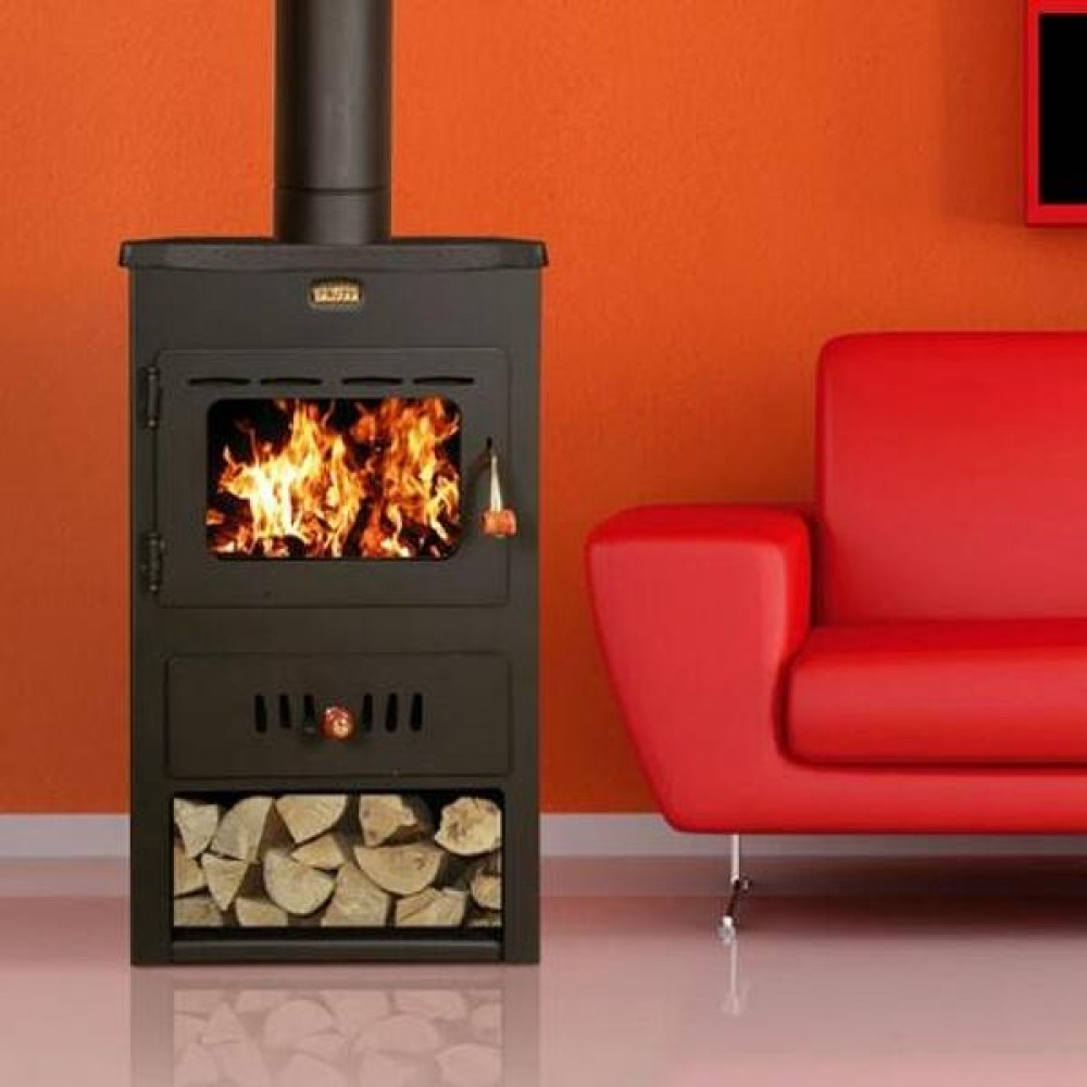 Peć na drva za centralno grijanje Prity K2 CP W10 s pločom od lijevanog željeza, 13.3kW | Peći na drva za centralno grijanje | Peći na drva |
