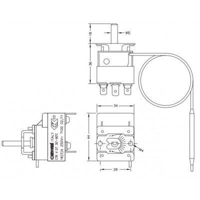 Capillary electromechanical thermostat Cewal, CTR - Usporedba artikala