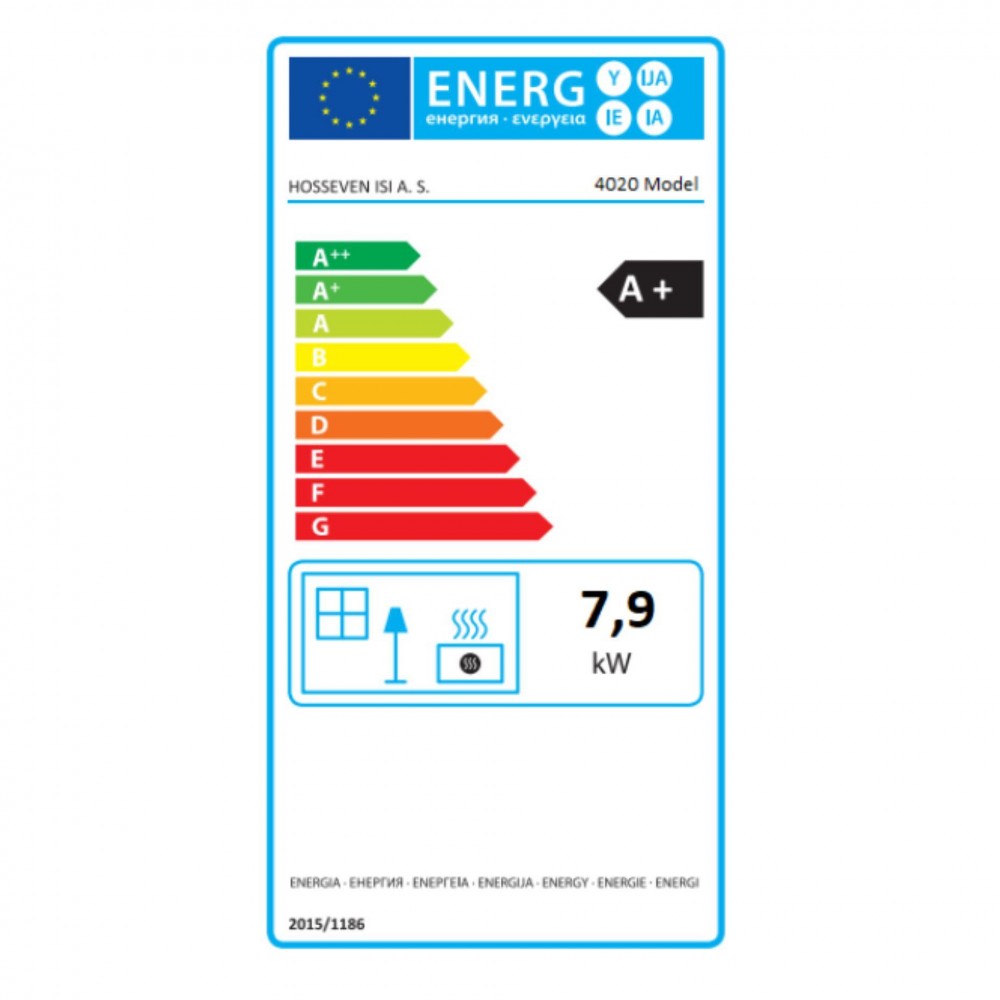 Štednjak na drva Balkan Energy 4020 s lijevanim vrhom od lijevanog željeza, 7.9kW | Štednjaci na drva | Drvo |