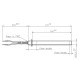 Upaljač za peć na pelet Palazzetti, Cadel, Thermorossi, Olimpia Splendid ukupna dužina 170mm, 350W - x2 | Upaljači za peć na pelet | Rezervni dijelovi za peći na pelet |