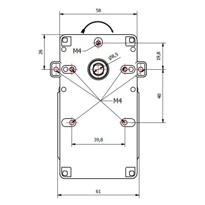 Motor za doziranje peleta Kenta K9115003 za peć na pelet Deville, Adler, Clam, Vulcania, Puros i drugi, 1.5RPM - Motori za doziranje peleta za peć na pelet