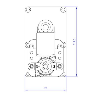 Motor za doziranje peleta Mellor FB1183 za peći na pelet Prity, Adler, Anselmo Cola, Arce, Caminetti Montegrappa, Edilkamin, Italiana Camini, Ecoforest i drugi, 2RPM - Motori za doziranje peleta za peć na pelet