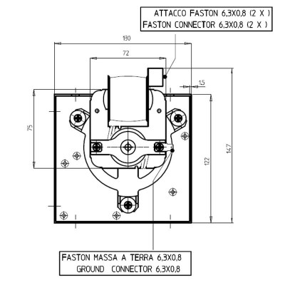 Tangencijalni ventilator za peći na pelet Sideros i drugi, Ø80 mm, protok 305 m³/h - Ventilatori za peć na pelet