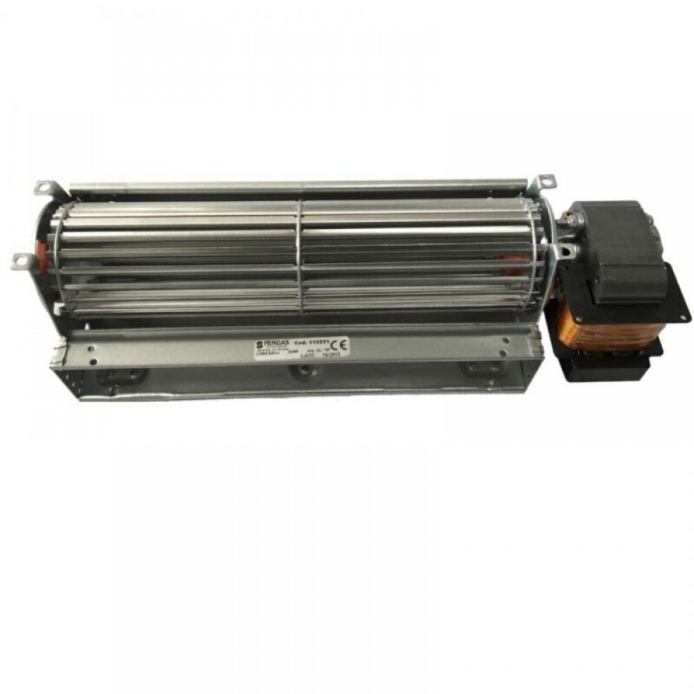 Tangencijalni ventilator Fergas za pelete Ecoteck, Karmek One, Ravelli i druge sa Ø60 mm, Protok 220 m³/h | Ventilatori i puhala | Dijelovi za peći na pelete |