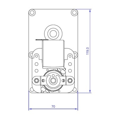 Motor za doziranje peleta Mellor FB1255, 4RPM za peć na pelete Eco Spar i dr - Motori za doziranje peleta za peć na pelet