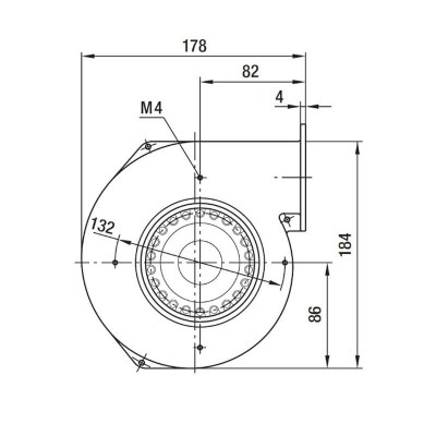 Centrifugalni ventilator EBM za peći na pelete Clam, protok 265 m³/h - Usporedba artikala