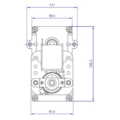 Motor za doziranje peleta Mellor KB1014, 3RPM za peć na pelete Karmek One, Caminetti Montegrappa i dr. - Motori za doziranje peleta za peć na pelet