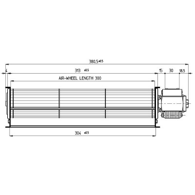 Tangencijalni ventilator Fergas za peći na pelete Anselmo Cola, Cadel, Ferroli, La Nordica i druge sa Ø60 mm, Protok 180 m³/h - Usporedba artikala