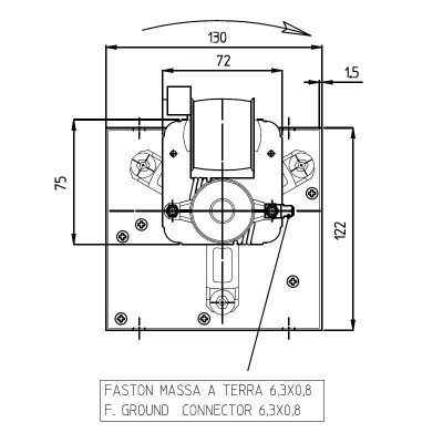 Tangencijalni ventilator za peći na pelete Eva Calor, Prisma i drugi, Ø80 mm, protok 251-302 m³/h - Ventilatori za peć na pelet