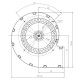 Centrifugalni ventilator EBM za peći na pelete Ecoteck, Edilkamin, Ravelli i druge, protok 140 m³/h | Ventilatori i puhala | Dijelovi za peći na pelete |