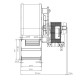 Centrifugalni ventilator EBM za peći na pelete Ecoteck, Edilkamin, Ravelli i druge, protok 140 m³/h | Ventilatori i puhala | Dijelovi za peći na pelete |