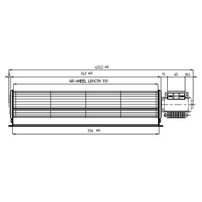 Tangencijalni ventilator Fergas za peći na pelete Ecoforest i druge sa Ø60 mm, Protok 256 m³/h - Usporedba artikala