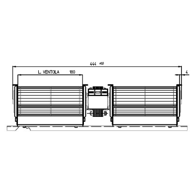 Dvostruki križni ventilator Fergas za peći na pelete Cadel, Ravelli, Edilkamin i drugi, Ø60 mm, protok 168 m³/h, 360 mm - Usporedba artikala