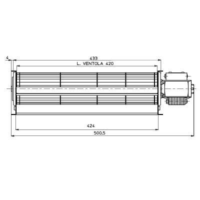 Tangencijalni ventilator Fergas za peći na pelete Deville s Ø60 mm, Protok 280 m³/h - Usporedba artikala