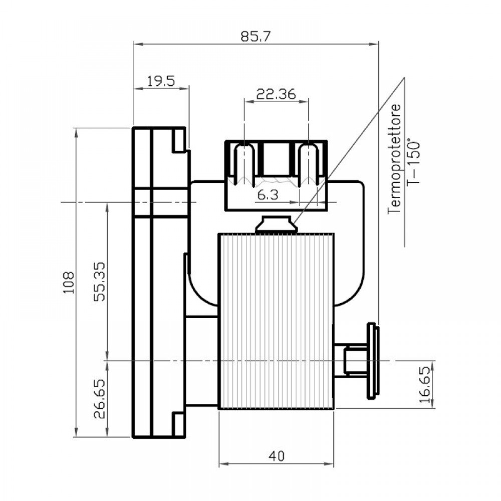 Motor za doziranje peleta Kenta K9117153, 5RPM za peć na pelete Ambiente E Calore, Bestfire, Cadel, Deville, Karmek One, Puros, Qlima, Italiana Camini, Eurofiamma, Eurostek, Fair, Italflame, King Fire, Mecatech, MG, Tecnoflam, TMC, Zibro i dr. | Motori za
