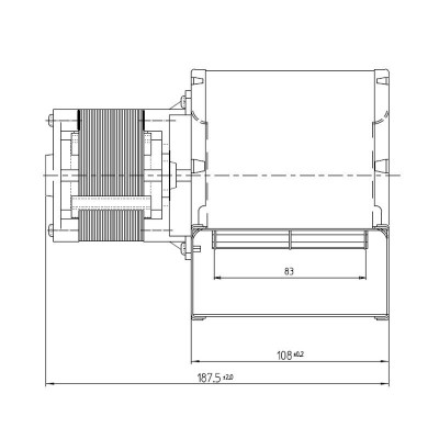 Centrifugalni ventilator Fergas za peći na pelet Ecoforest, Edilkamin, Italiana Camini i drugi, protok 258 m³/h - Usporedba artikala