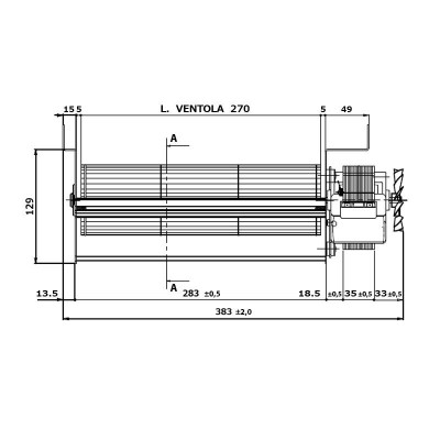 Tangencijalni ventilator Fergas za peći na pelete Edilkamin i druge sa Ø80 mm, Protok 337 m³/h - Usporedba artikala