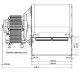 Centrifugalni ventilator EBM za peći na pelet Anselmo Cola, Cadel, Edilkamin, MCZ, La Nordica, Caminetti Montegrappa, Palazzetti, Sicalor i drugi, protok 210 m³/h | Ventilatori za peć na pelet | Rezervni dijelovi za peći na pelet |