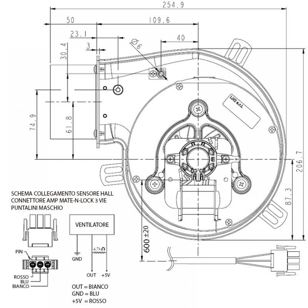 Ventilator za odimljavanje LN2 Natalini za peći na pelete Eco Spar, AMG, Cadel, Arce, Calecosol, Caminetti Montegrappa, Euroalpi, Moretti Design, Sideros, Deville, Ecoteck, Edilkamin, Emaflam, La Nordica, MCZ, Palazzetti, Palladio, Piazzetta, Qlima, Ravel