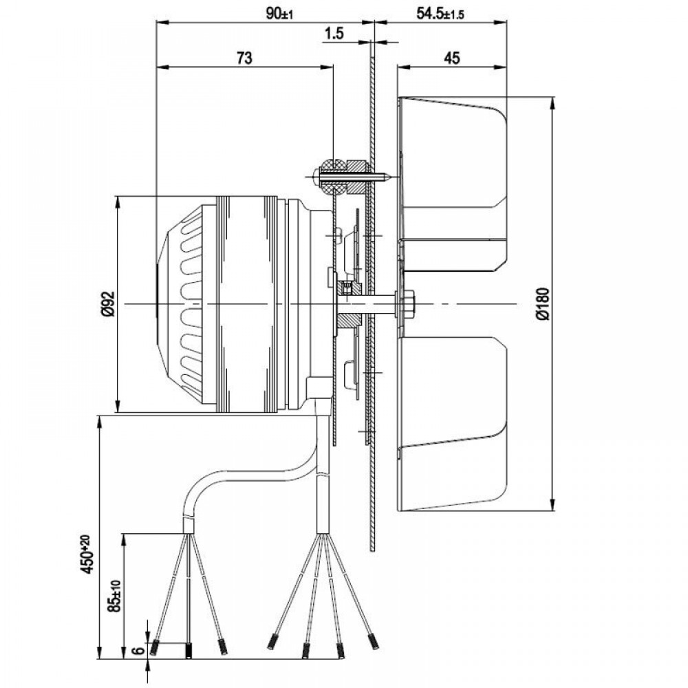 Ventilator za odimljavanje EBM za peći na pelete Anselmo Cola, Clam, Ecoteck, Edilkamin, Evacalor, Ferroli, Karmek One, Laminox, MCZ, La Nordica, Palazzetti, Ravelli i dr. | Ventilatori i puhala | Dijelovi za peći na pelete |