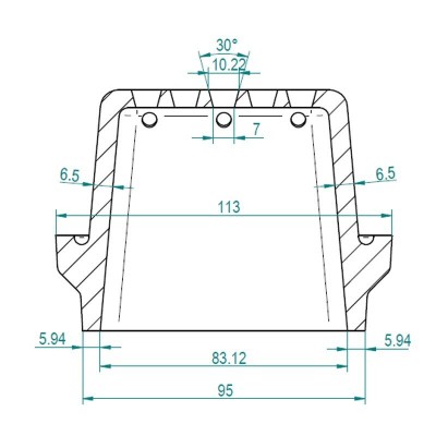 Lonac za plamenik od lijevanog željeza za peć na pelete, 113 x 93 mm - Lonac za plamenik za peć na pelet