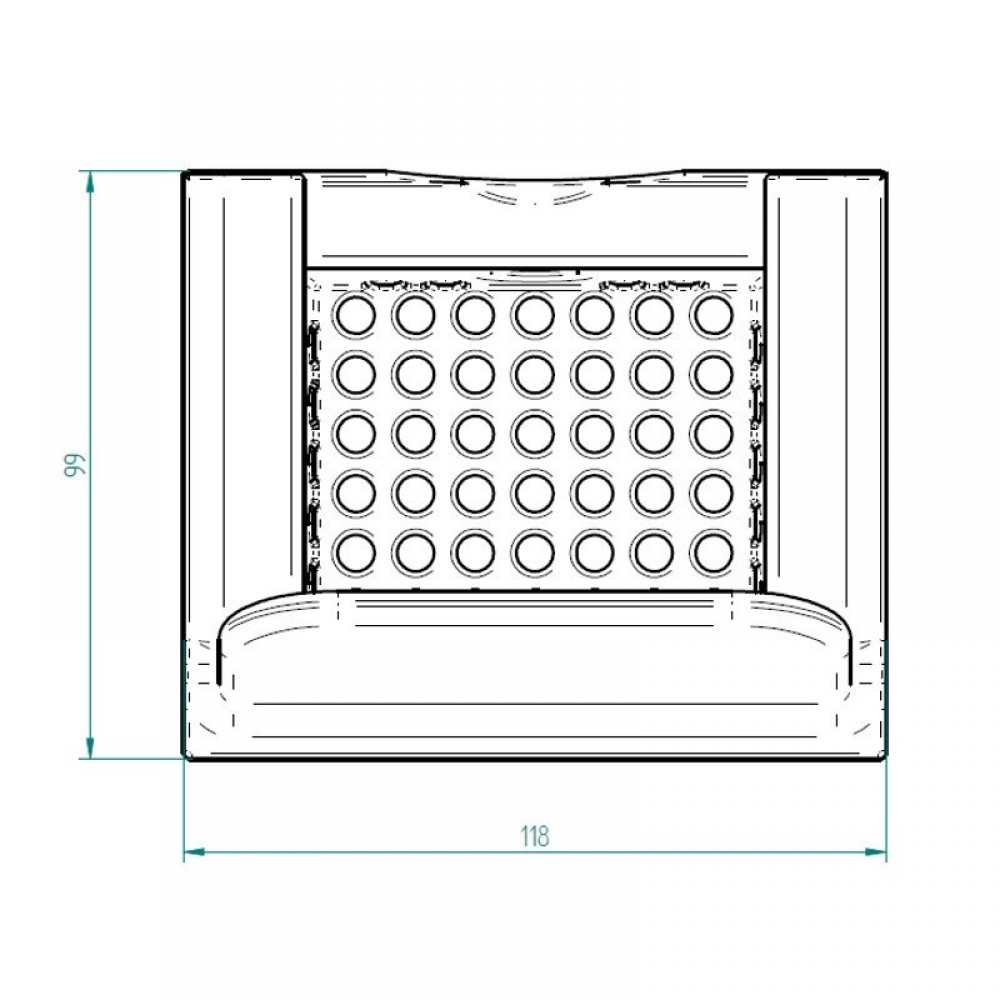 Lonac za plamenik od lijevanog željeza za peć na pelete, 118 x 99 mm | Mangali | Komora za izgaranje |