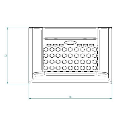 Lonac za plamenik od lijevanog željeza za peć na pelete Kalon, 136 x 92 mm - Lonac za plamenik za peć na pelet