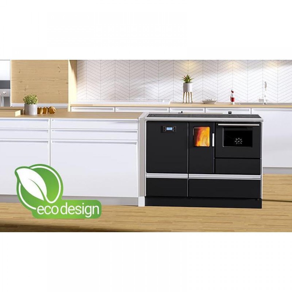 Štednjak na pelete za centralno grijanje Alfa Plam Alfa Term 20 Pellet, Antracit, 20 kW | Štednjaci na pelete | Peleti |