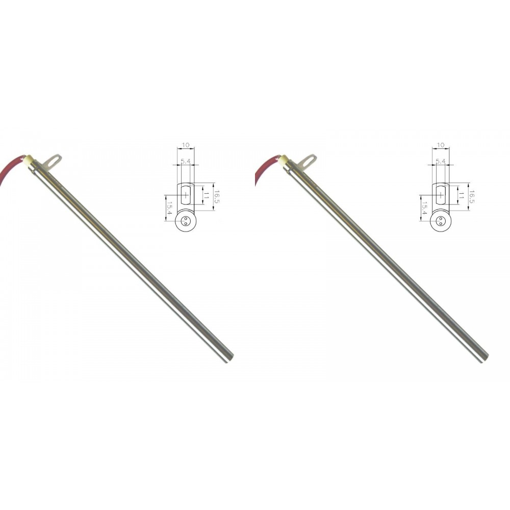Keramički upaljač za peć na pelet Edilkamin i dr. ukupna dužina 280mm, 470W - x2
