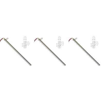 Keramički upaljač za peć na pelet Edilkamin i dr. ukupna dužina 280mm, 470W - x3 - 
