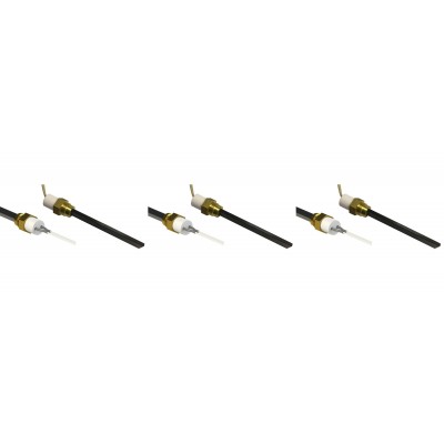 Upaljač za peć na pelet sa crnim kvarcnim kristalom za Karmek One, Balkan Energy, La Nordica i druge, ukupna dužina 126mm, 300W - x3 - Rezervni dijelovi za peći na pelet