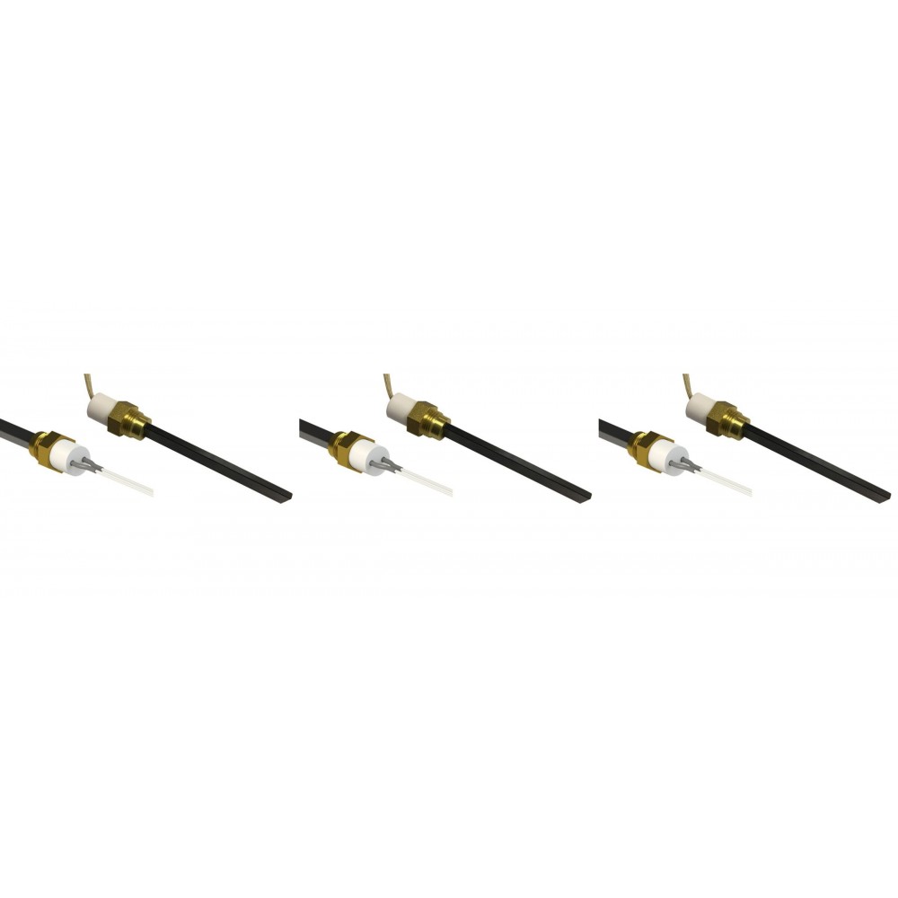 Upaljač za peć na pelet s crnim kvarcnim kristalom za Eco Spar, BURNiT, Whitfield, Lennox i drugi, ukupna dužina 126mm, 400W - x3