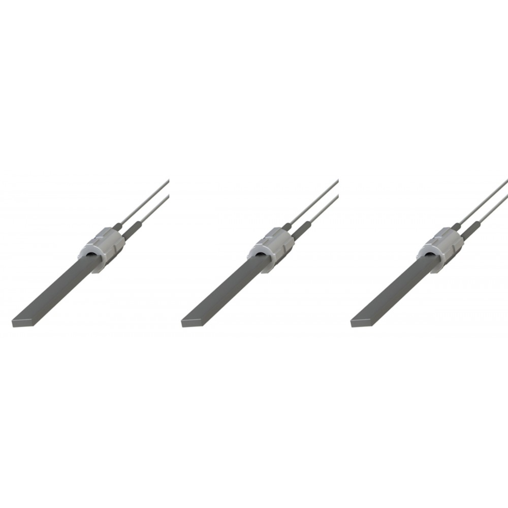 Upaljač za peć na pelet s crnim kvarcnim kristalom za Eco Spar, BURNiT, Palazzetti, Ravelli, MCZ i drugi, ukupna dužina 122mm, 300W - x3