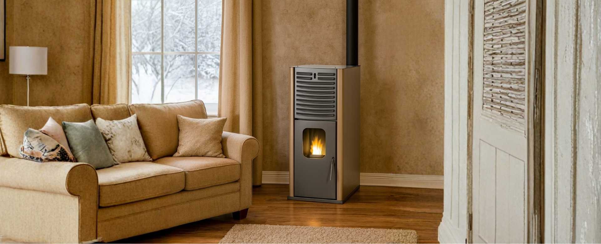 Kamin na pelete s vodenom oblogom