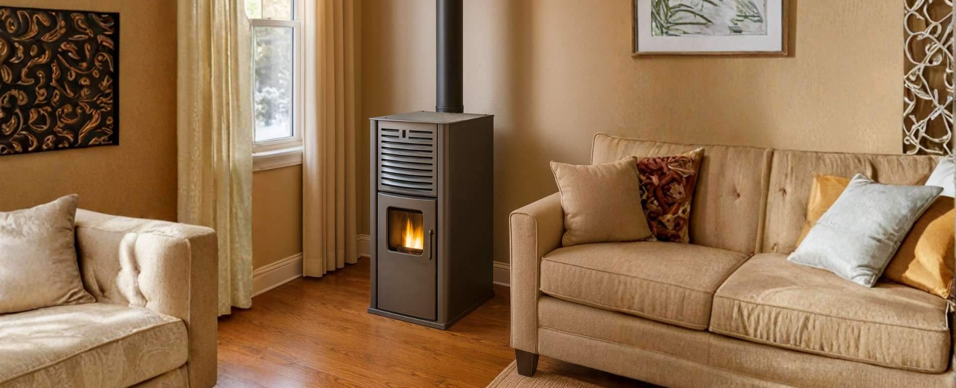 Kamin na pelete s vodenom oblogom